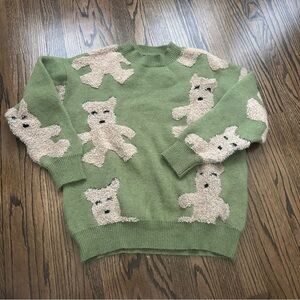 fuzzy teddy bear sweater
